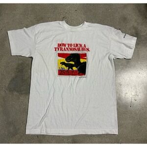Vintage Single‎ Stitch USPS Stamps Dinosaurs 1989 T Shirt Size XL USA Made